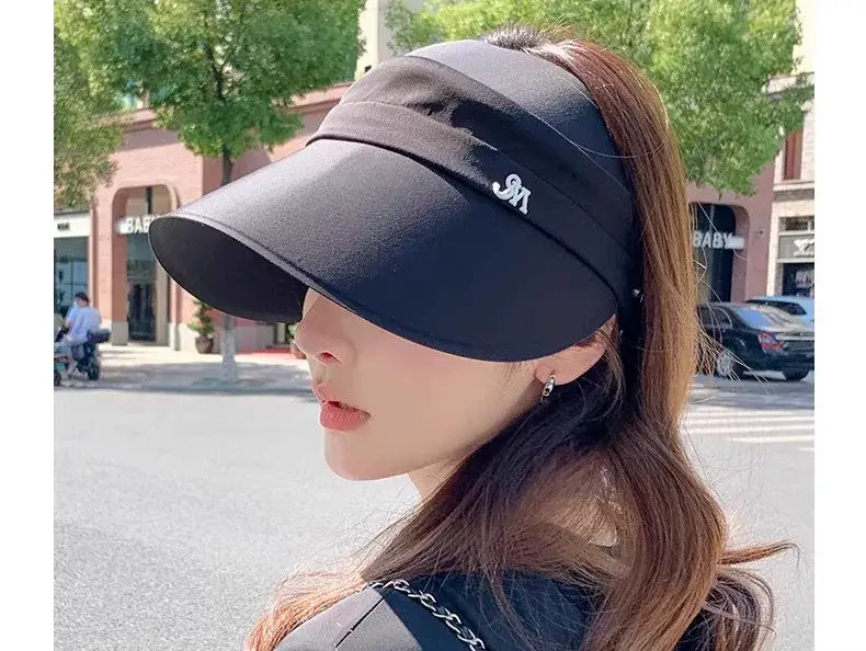 Women Sun Visor Hat with Big Bristle UV Protection — feature 9