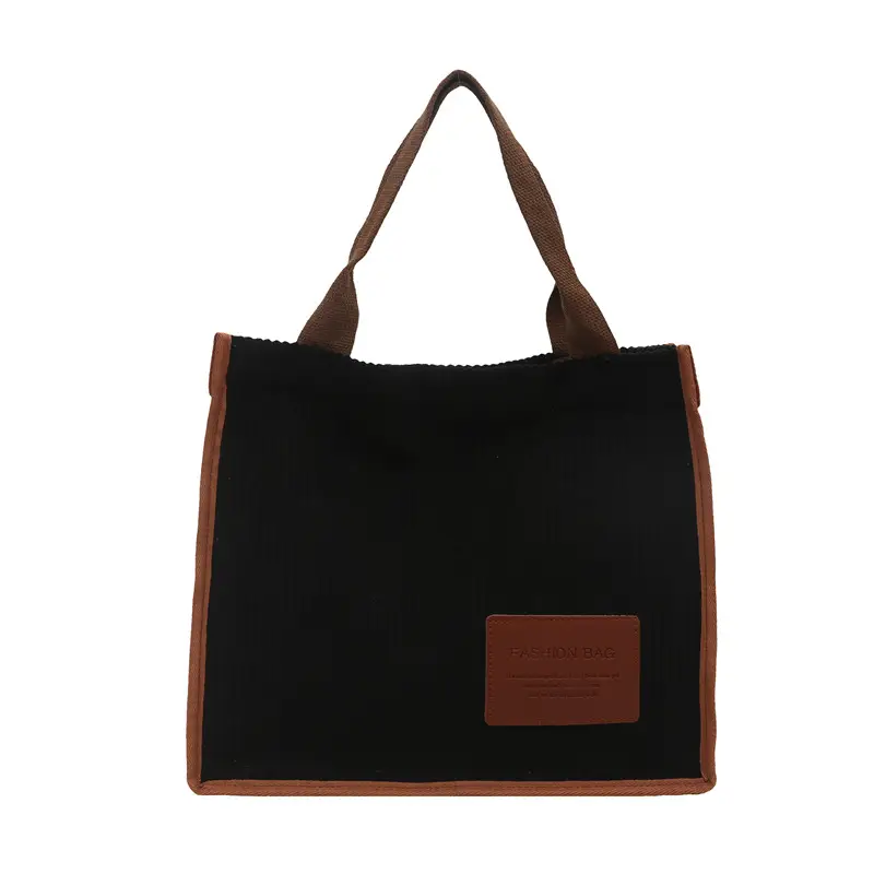 Women's Japanese Style Tote Bag Large Capacity Brown - Image 13
