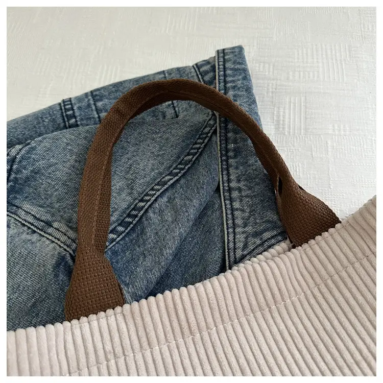 Women's Japanese Style Tote Bag Large Capacity Brown — feature 12