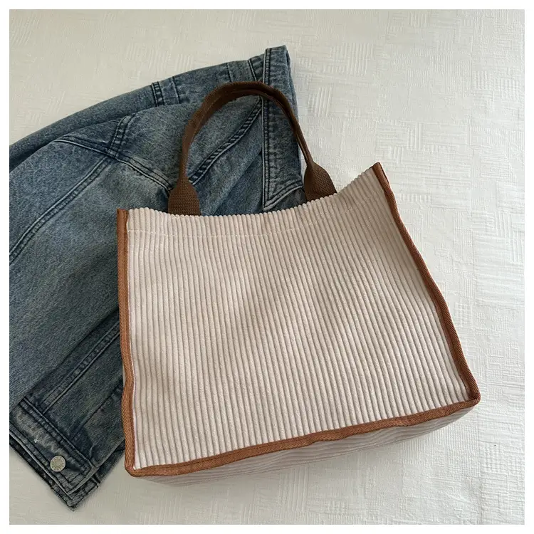 Women's Japanese Style Tote Bag Large Capacity Brown — feature 15