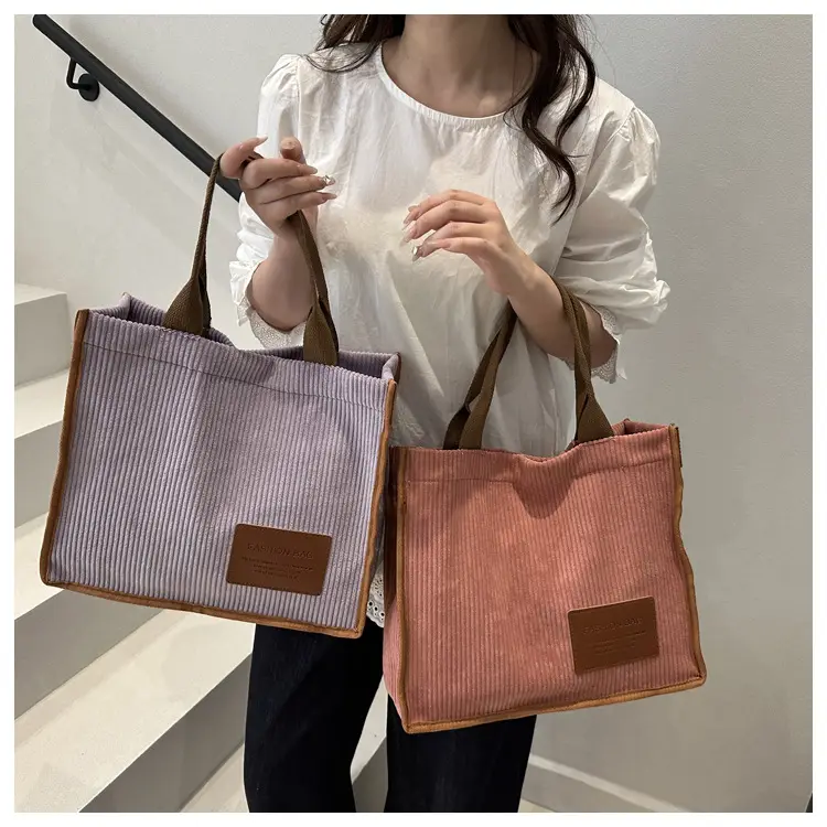 Women's Japanese Style Tote Bag Large Capacity Brown — feature 28