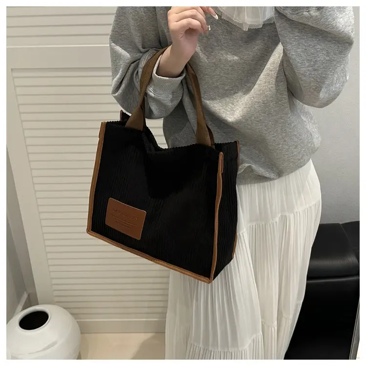 Women's Japanese Style Tote Bag Large Capacity Brown — feature 42