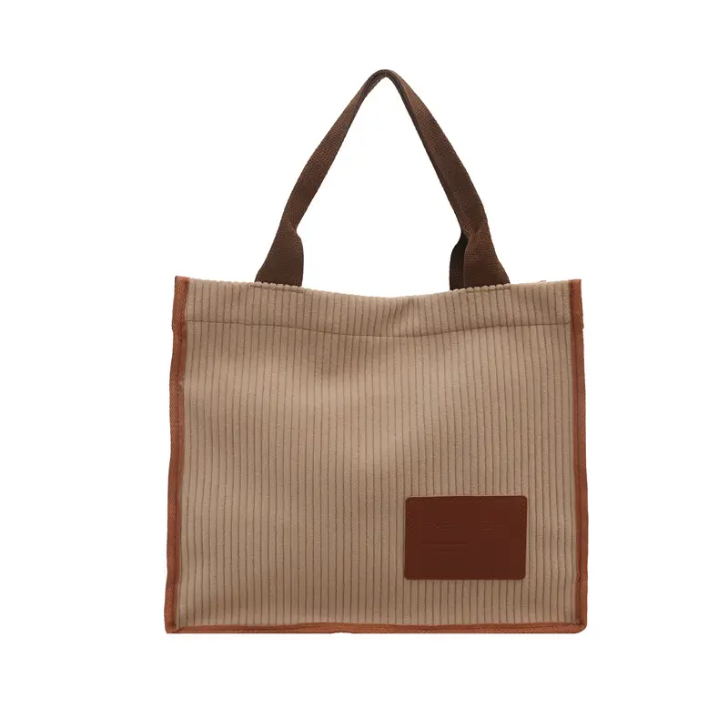 Women's Japanese Style Tote Bag Large Capacity Brown - Image 3