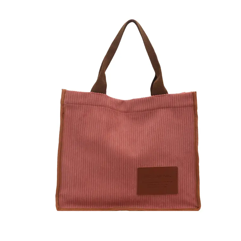 Women's Japanese Style Tote Bag Large Capacity Brown - Image 5