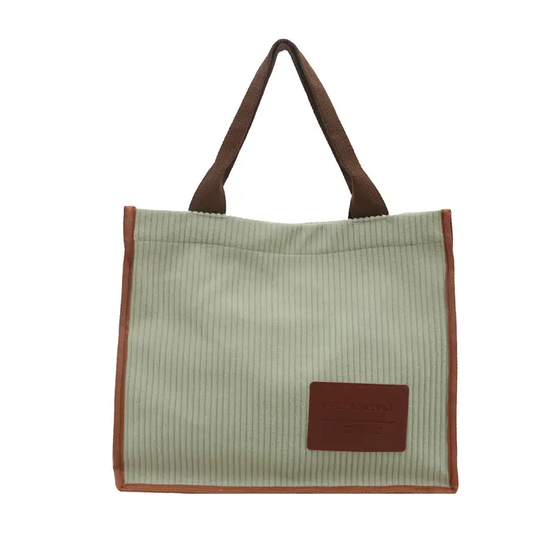 Women's Japanese Style Tote Bag Large Capacity Brown - Image 8