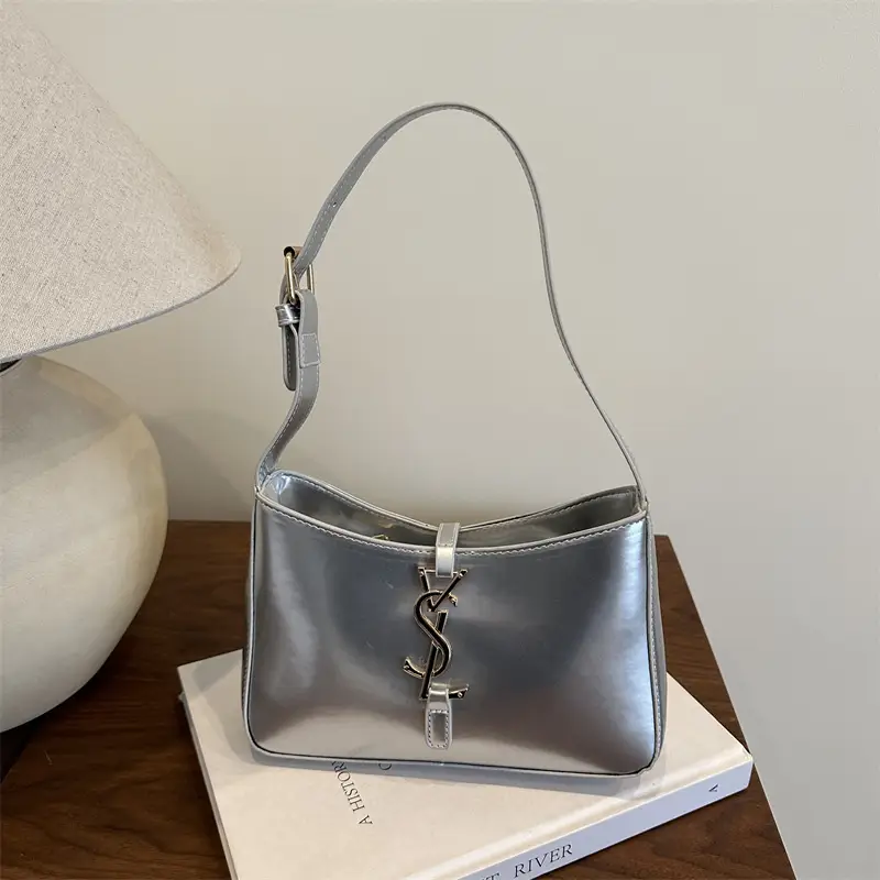 2025 Silver YSL Style Shoulder Bag for Women - Image 5