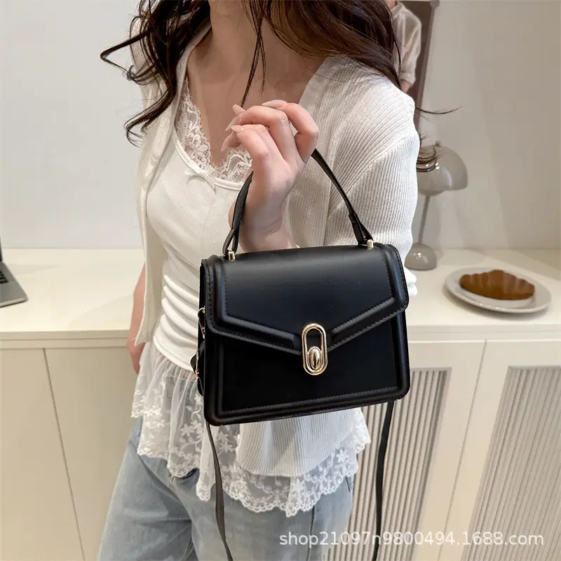 Black Square Shoulder Bag for Women 2026 - Image 6