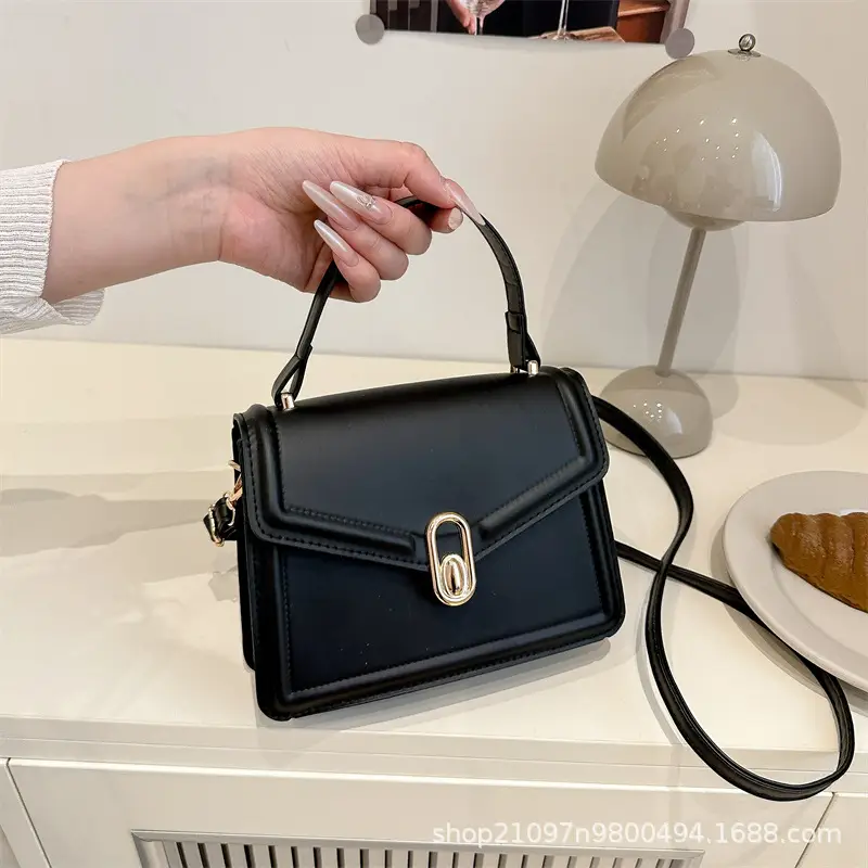 Black Square Shoulder Bag for Women 2026 - Image 7