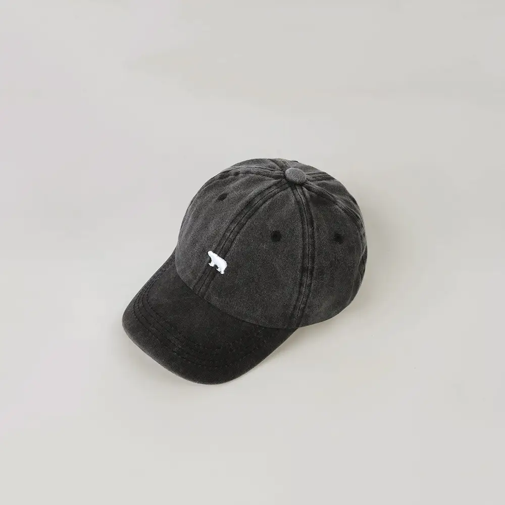 Cute Kids Baseball Cap with Polar Bear Embroidery - Image 3