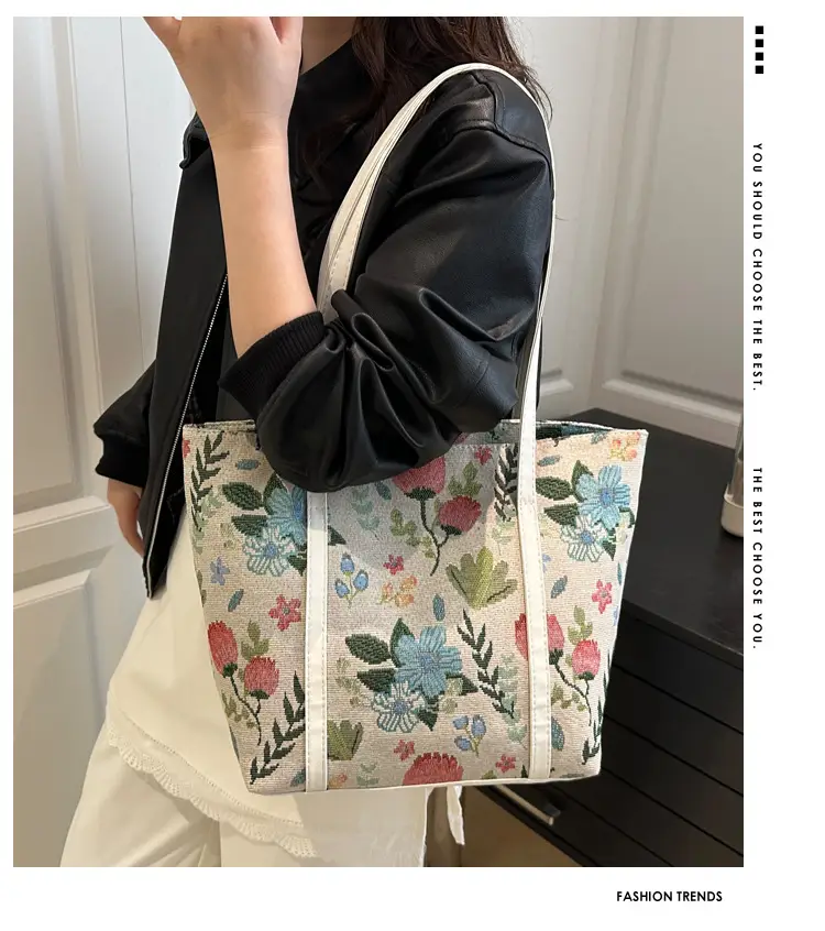 Women Floral Print Shoulder Bag 2025 New Style — feature 2