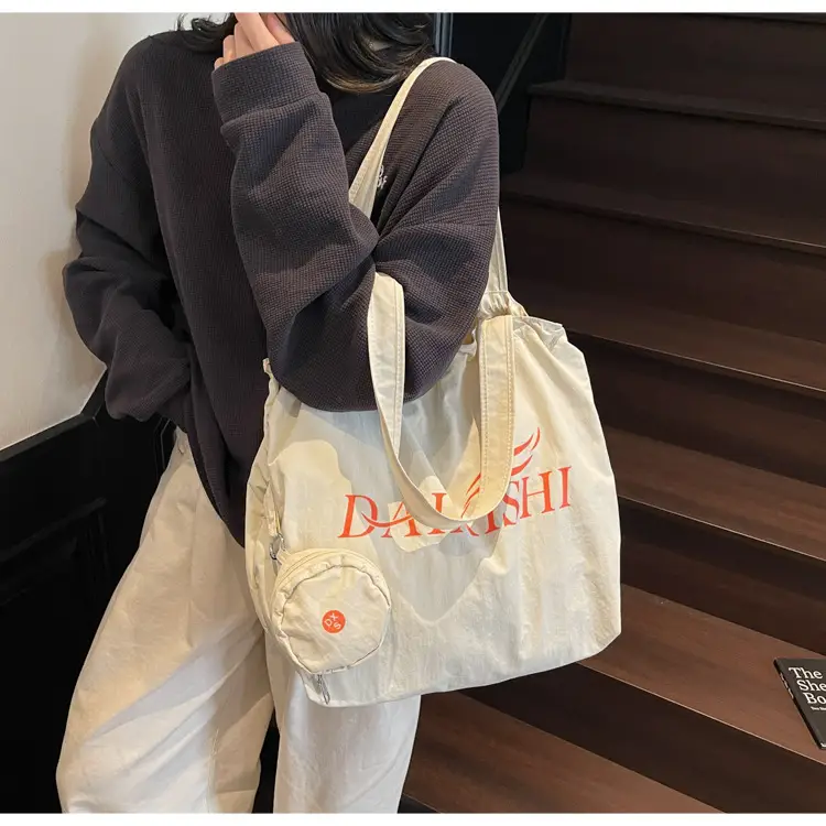 Elegant Drawstring Shoulder Bag Women 2025 Beige — feature 18