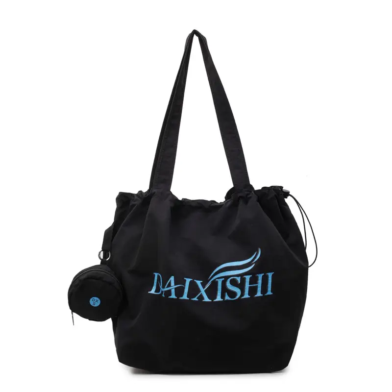 Elegant Drawstring Shoulder Bag Women 2025 Beige - Image 3
