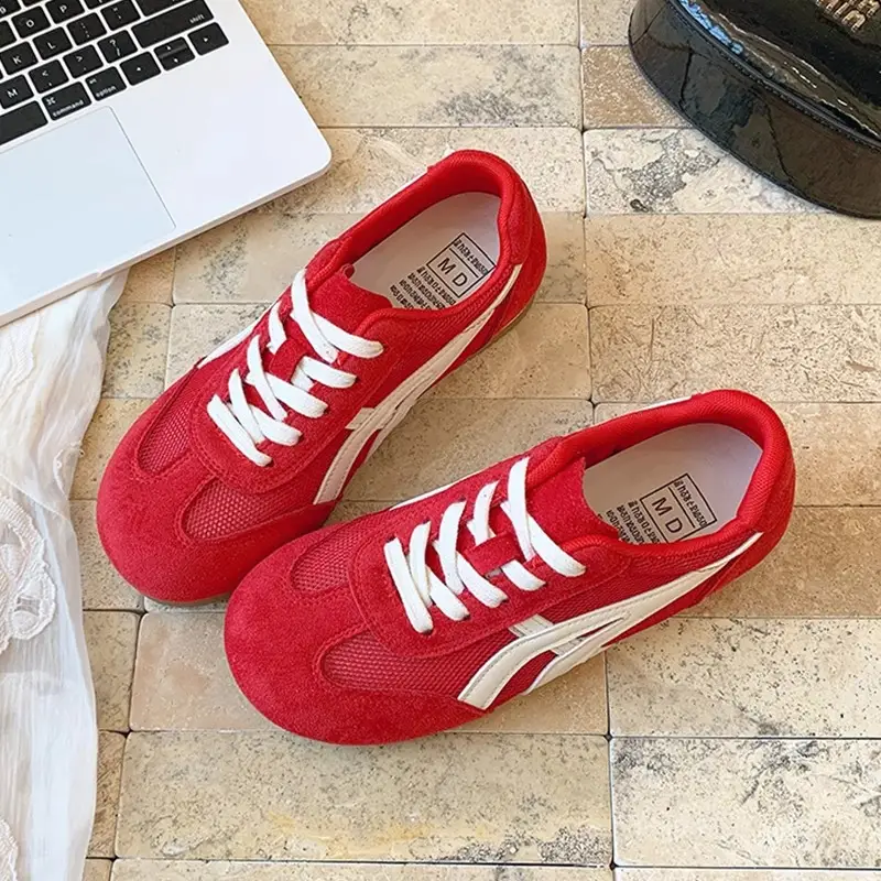Women's Genuine Leather Thick Soled Training Shoes 2025 - Image 3