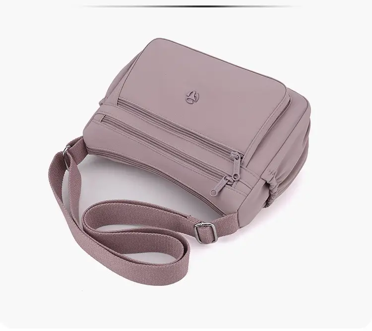 Multi-Compartment Crossbody Bag for Women, Lightweight Nylon Travel Bag — feature 15