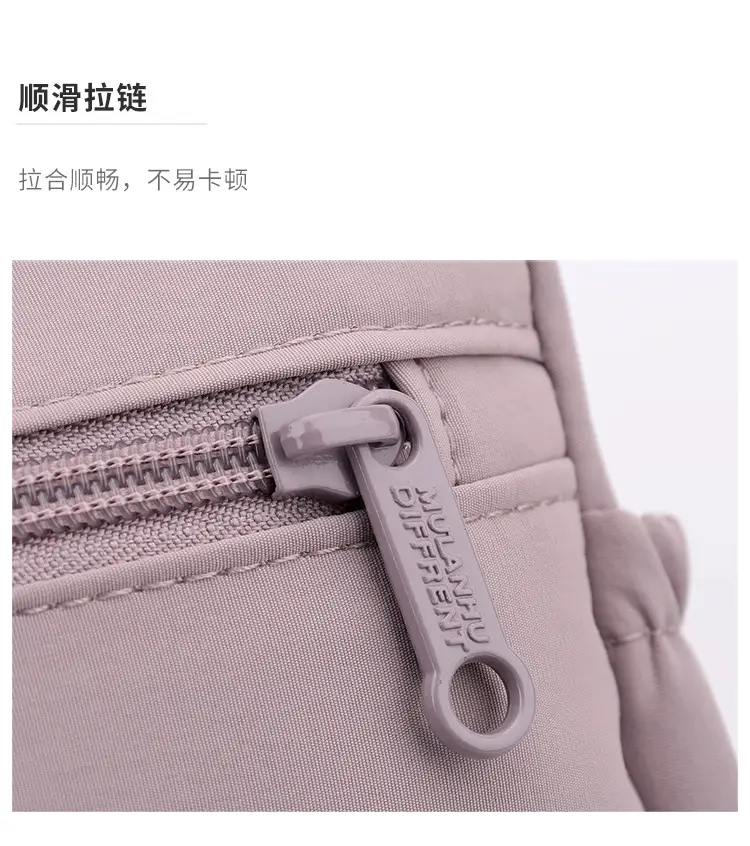 Multi-Compartment Crossbody Bag for Women, Lightweight Nylon Travel Bag — feature 17