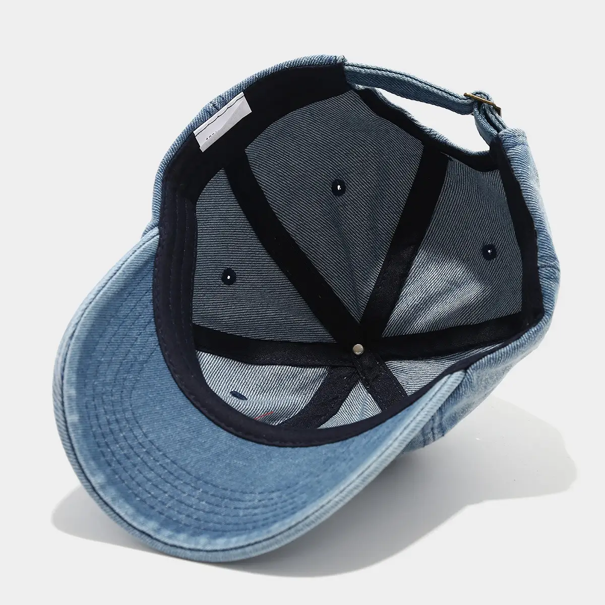 Women Cherry Embroidered Denim Baseball Cap — feature 7