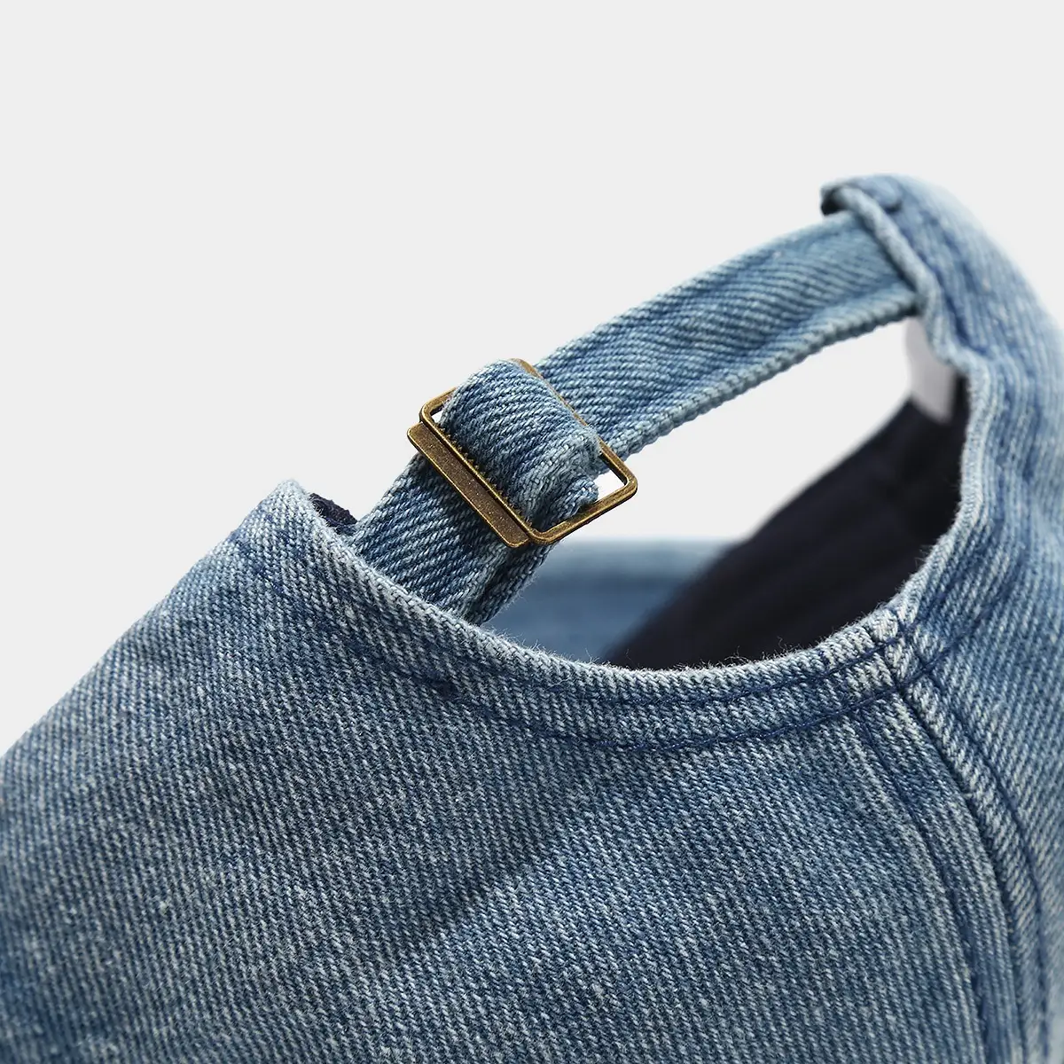 Women Cherry Embroidered Denim Baseball Cap — feature 8