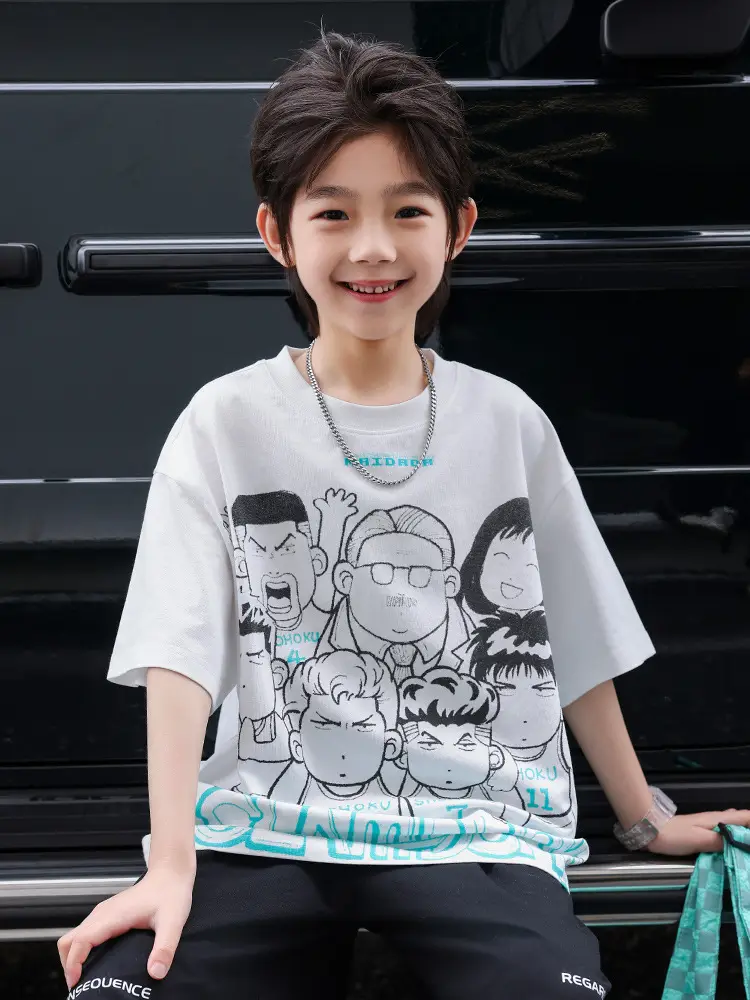 2025 Kids Printed T-Shirt Shorts Set Huzhou Zili - Image 2