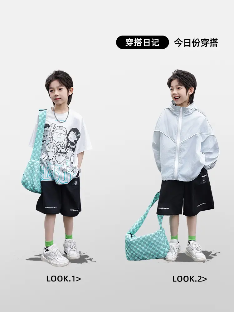 2025 Kids Printed T-Shirt Shorts Set Huzhou Zili - Image 6