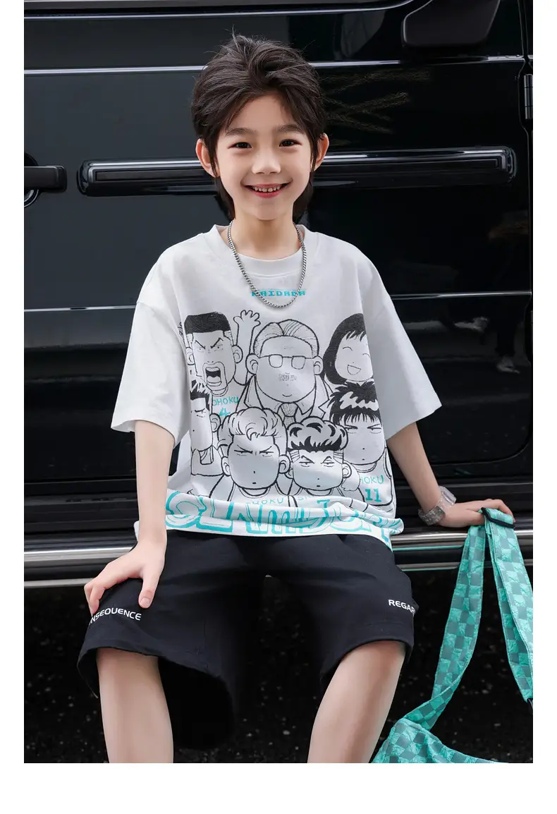 2025 Kids Printed T-Shirt Shorts Set Huzhou Zili — feature 25