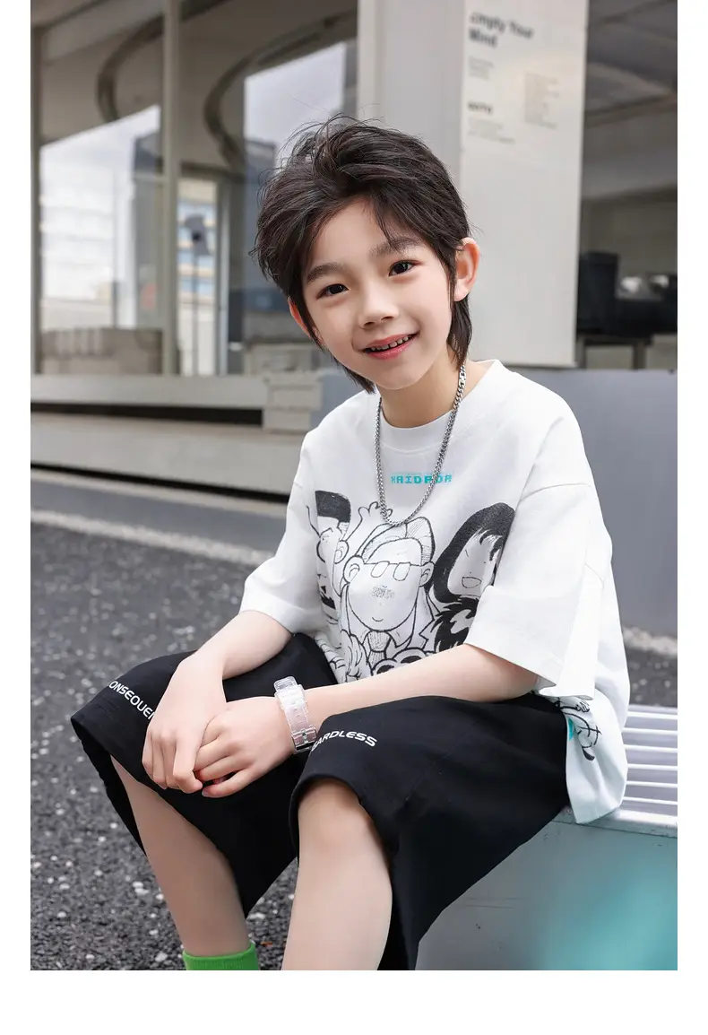 2025 Kids Printed T-Shirt Shorts Set Huzhou Zili — feature 27