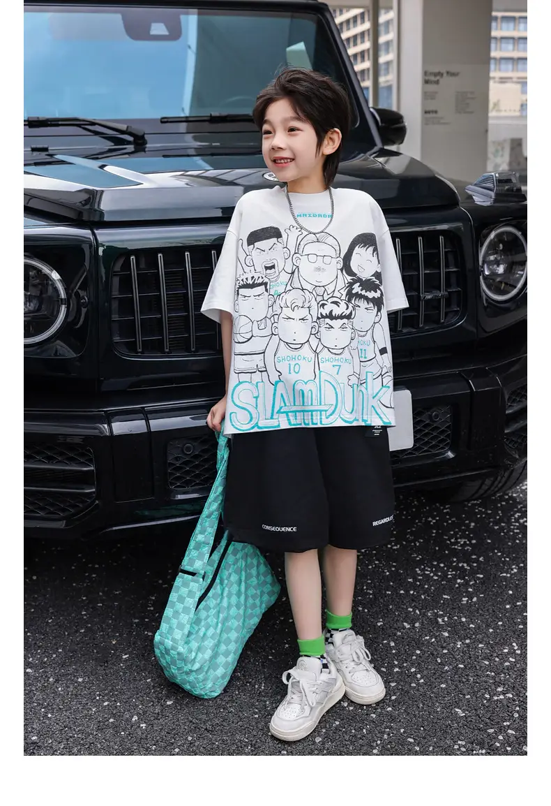 2025 Kids Printed T-Shirt Shorts Set Huzhou Zili — feature 29