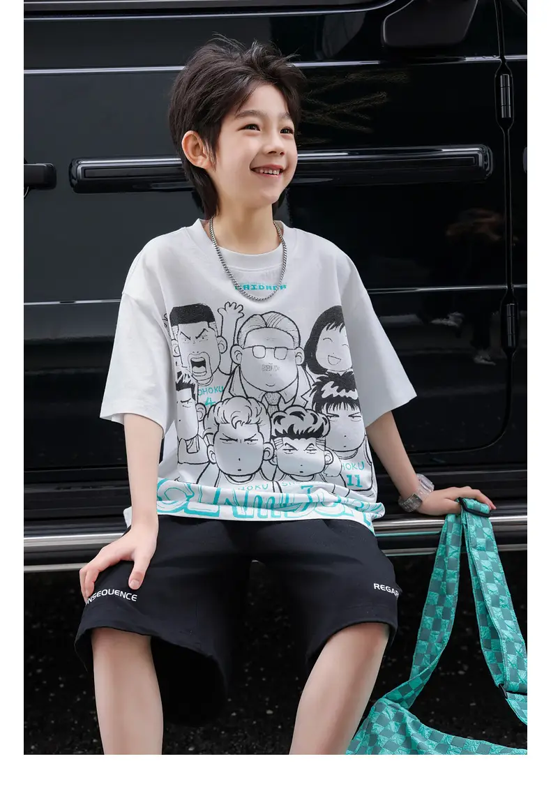 2025 Kids Printed T-Shirt Shorts Set Huzhou Zili — feature 30