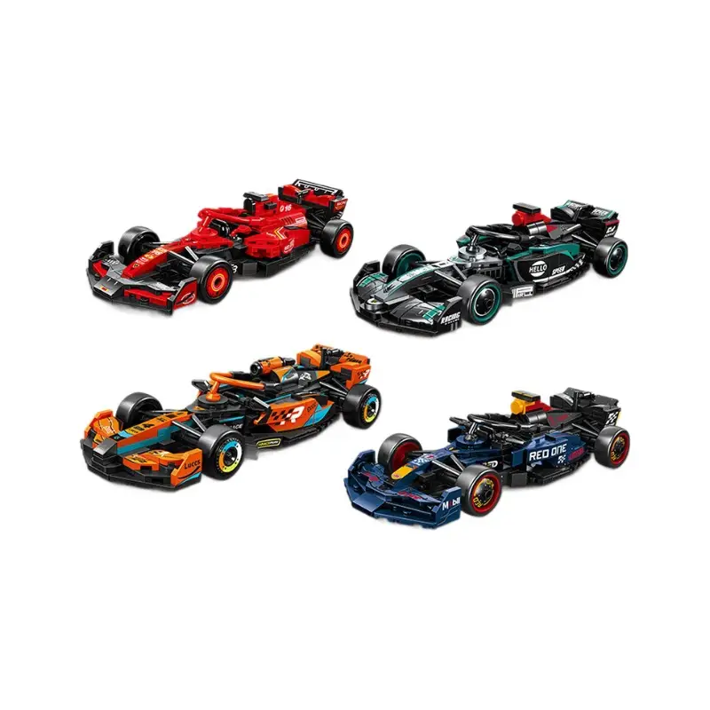 Senbao Formula F1 Racing Car 714569 Assembled sports car Car Model Children Boys Assembled Building Blocks Small Toys