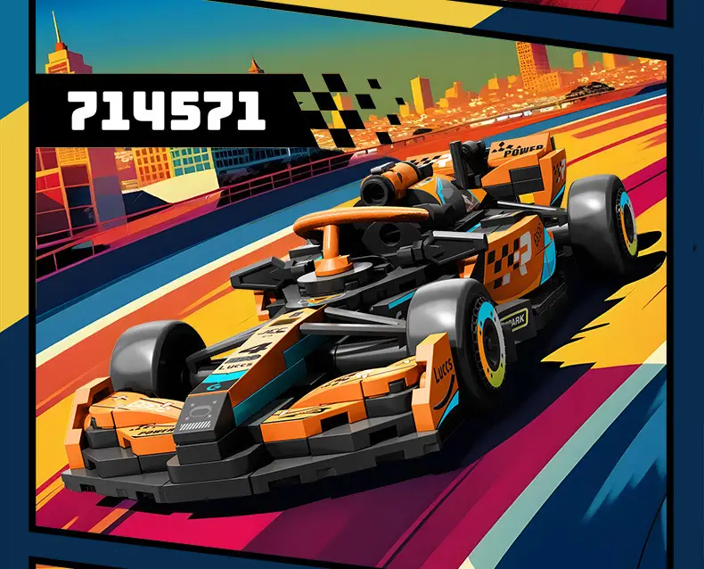 Senbao Formula F1 Racing Car 714569 Assembled sports car Car Model Children Boys Assembled Building Blocks Small Toys — feature 9
