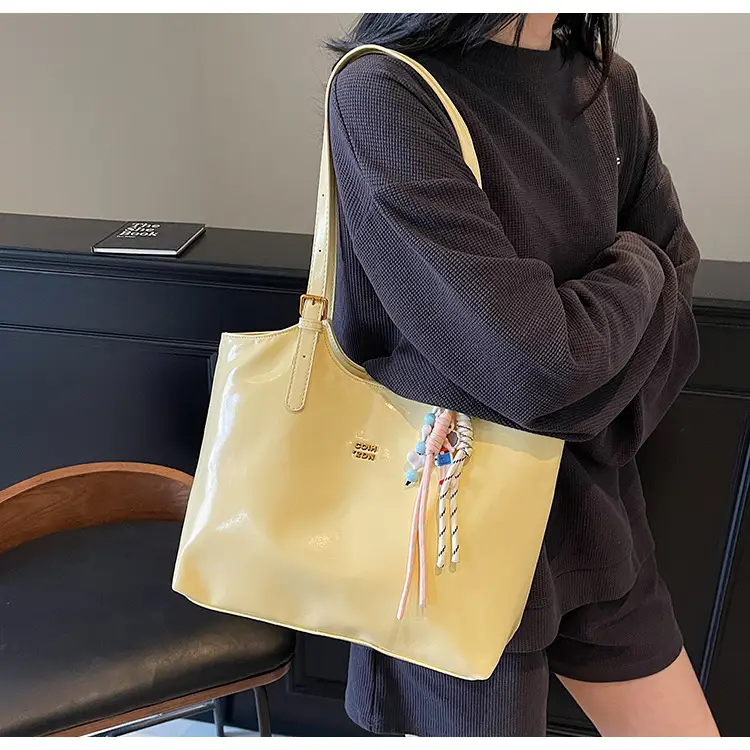 Women Crossbody Bag Yellow Floral Print Large Capacity — feature 11