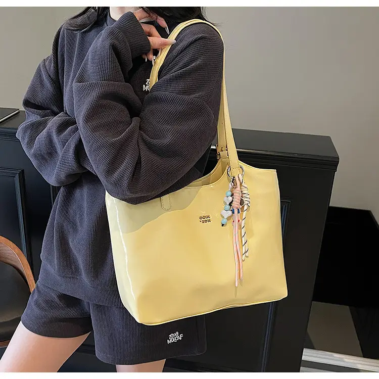 Women Crossbody Bag Yellow Floral Print Large Capacity — feature 13