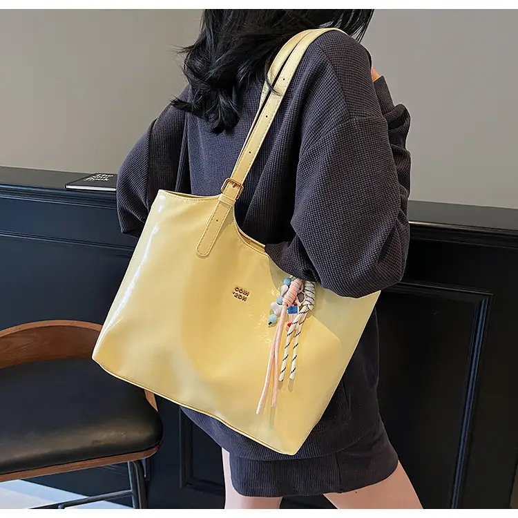 Women Crossbody Bag Yellow Floral Print Large Capacity — feature 9