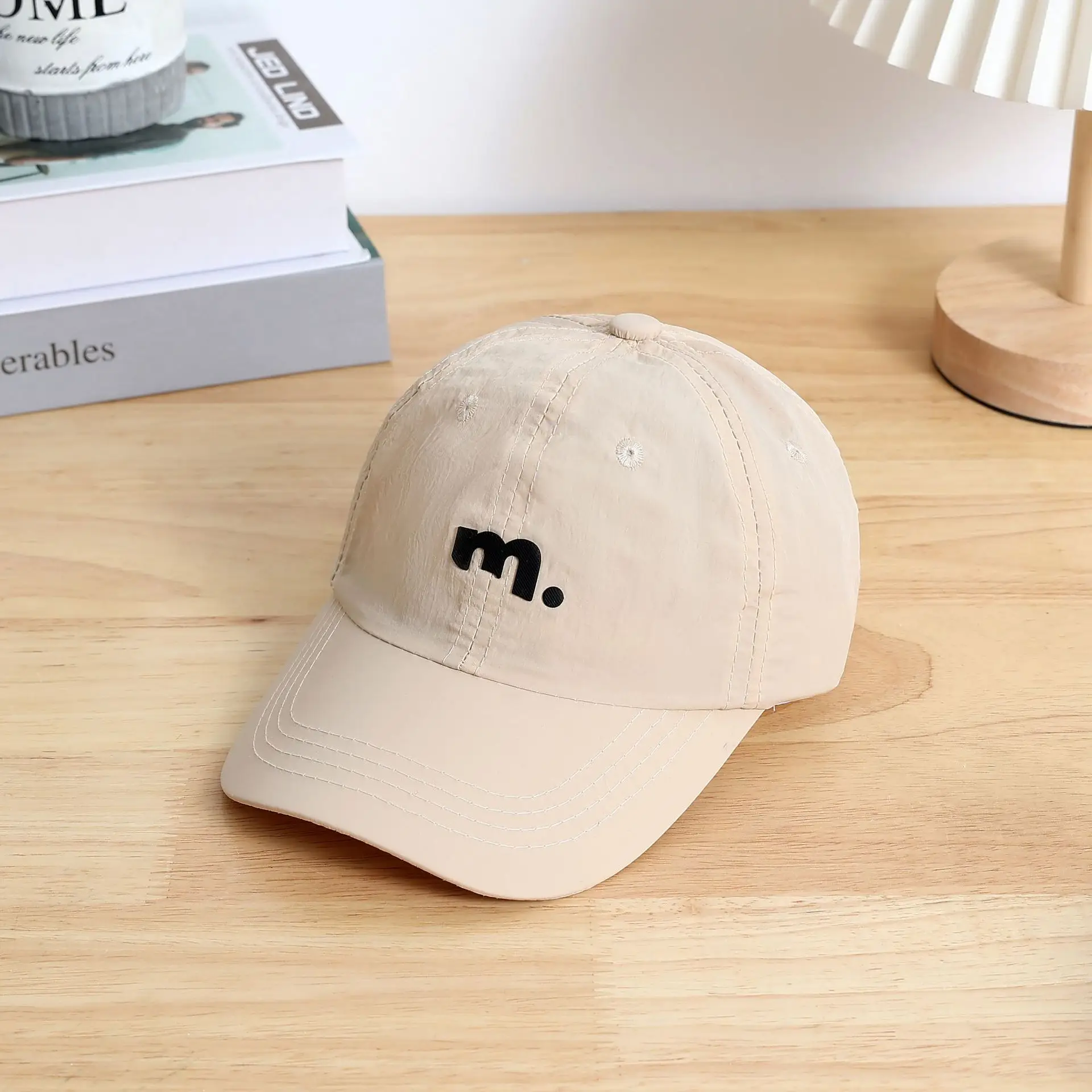 New Kids White Baseball Cap with "M" Logo