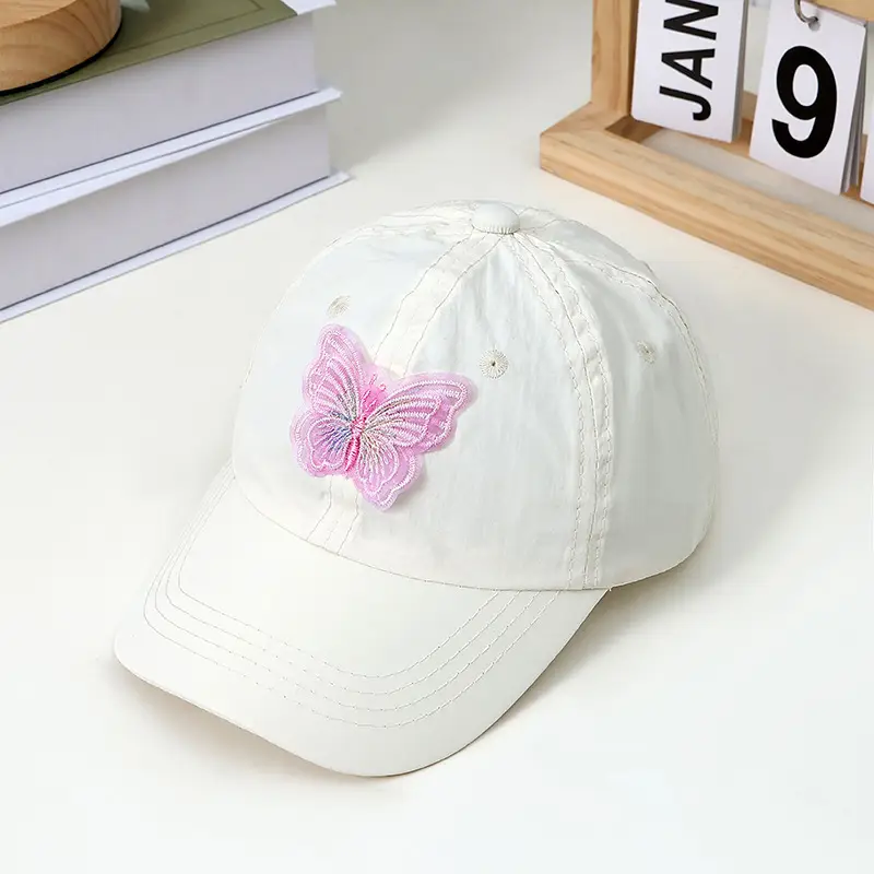 New Kids White Baseball Cap with "M" Logo
