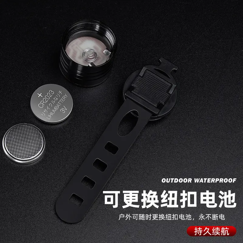 New Bicycle Tail Light, Aluminum Alloy Helmet Light, Night Riding Warning Light, Mountain Bike Led Front Light and Tail Light Sports Outdoor