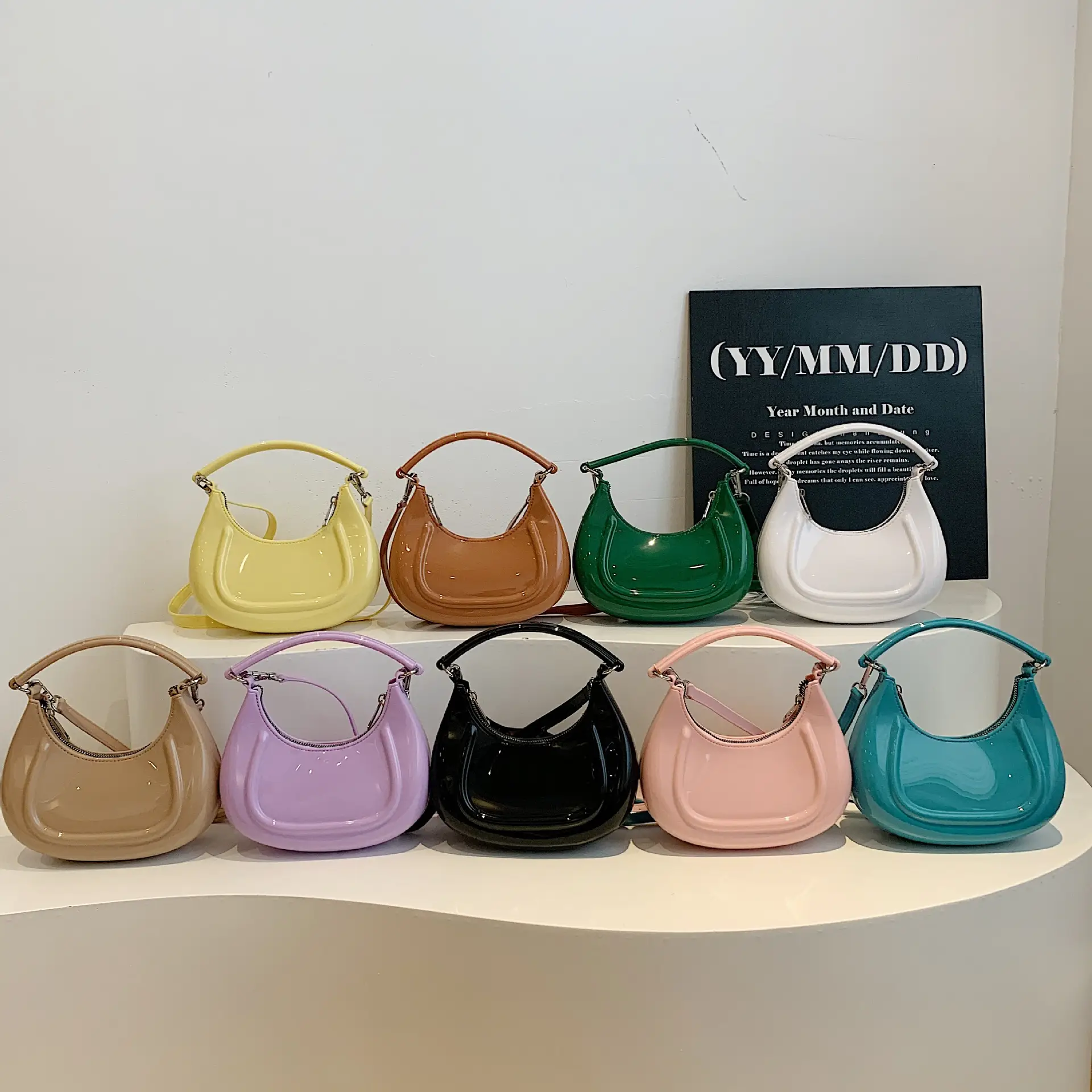 Crescent Bag Women's PVC Shoulder Crossbody 2025