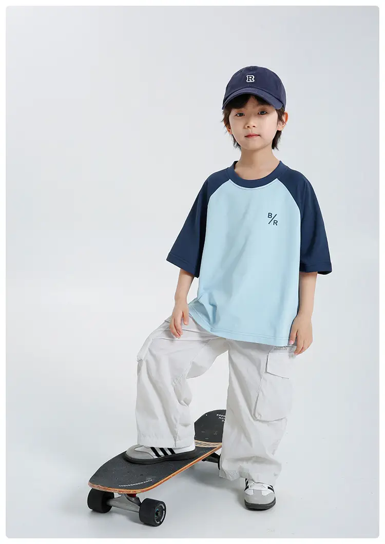 Haima Boys T-Shirt Raglan Sleeve Cool Summer Wear — feature 13