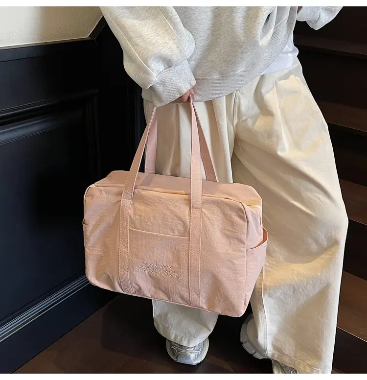 Yellow Zipper Shoulder Bag for Women Travel Shopping — feature 28