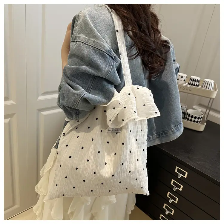 Fairy Style Ruffled Mesh Shoulder Bag Women Large Capacity — feature 14