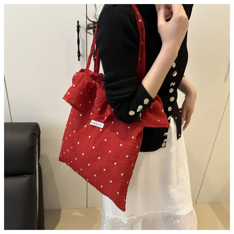 Fairy Style Ruffled Mesh Shoulder Bag Women Large Capacity — feature 20
