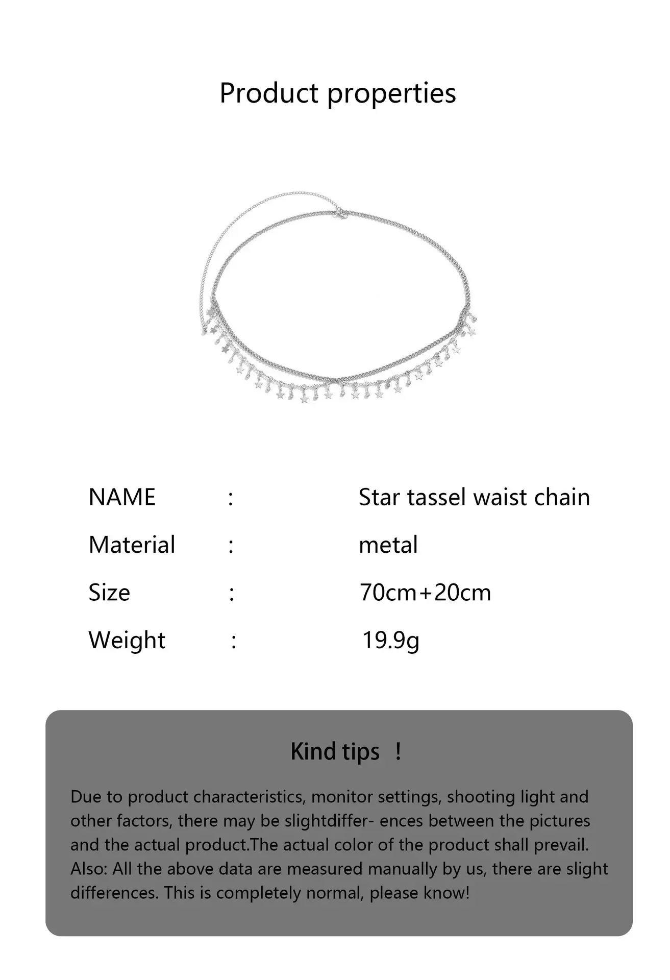 Rhinestone Waist Chain for Women Summer Decoration — feature 3