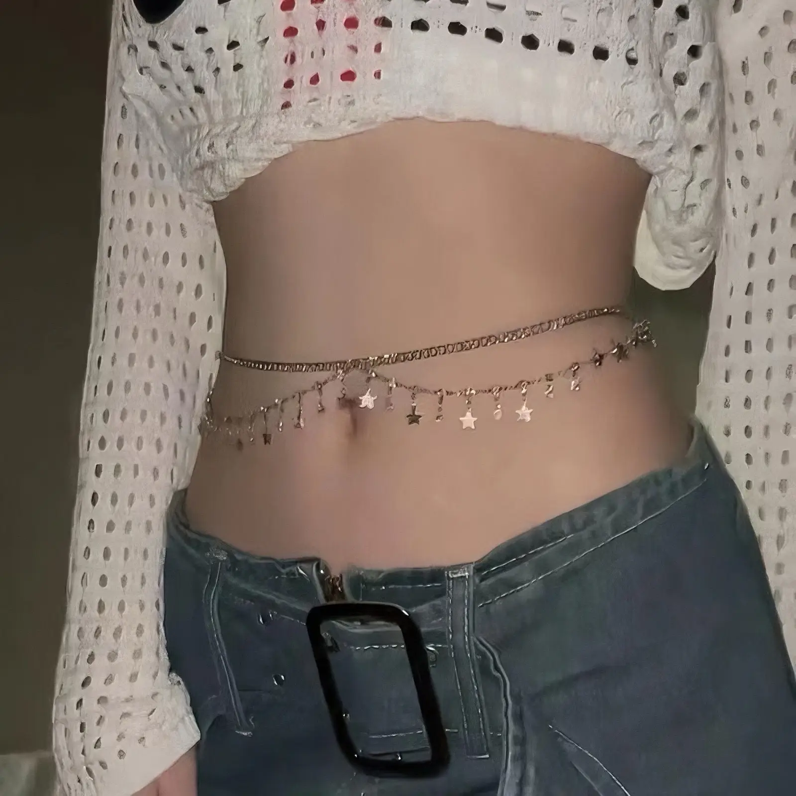 Rhinestone Waist Chain for Women Summer Decoration — feature 8