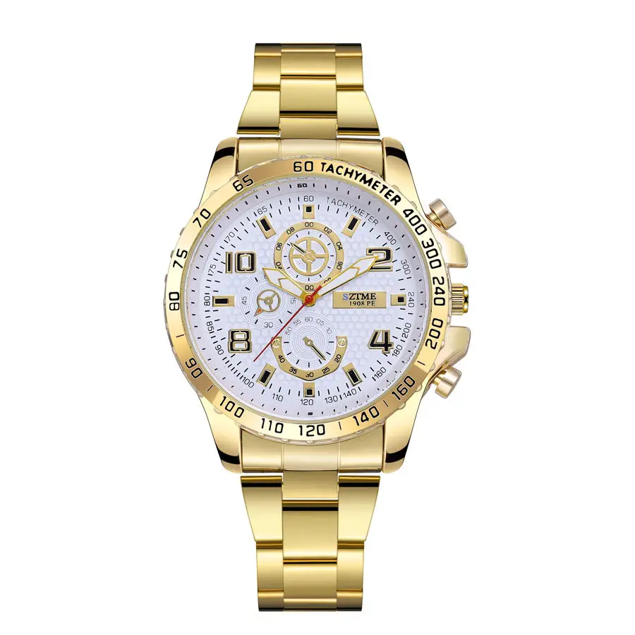 Men's Black Chronograph Watch with Stainless Steel Band — feature 10