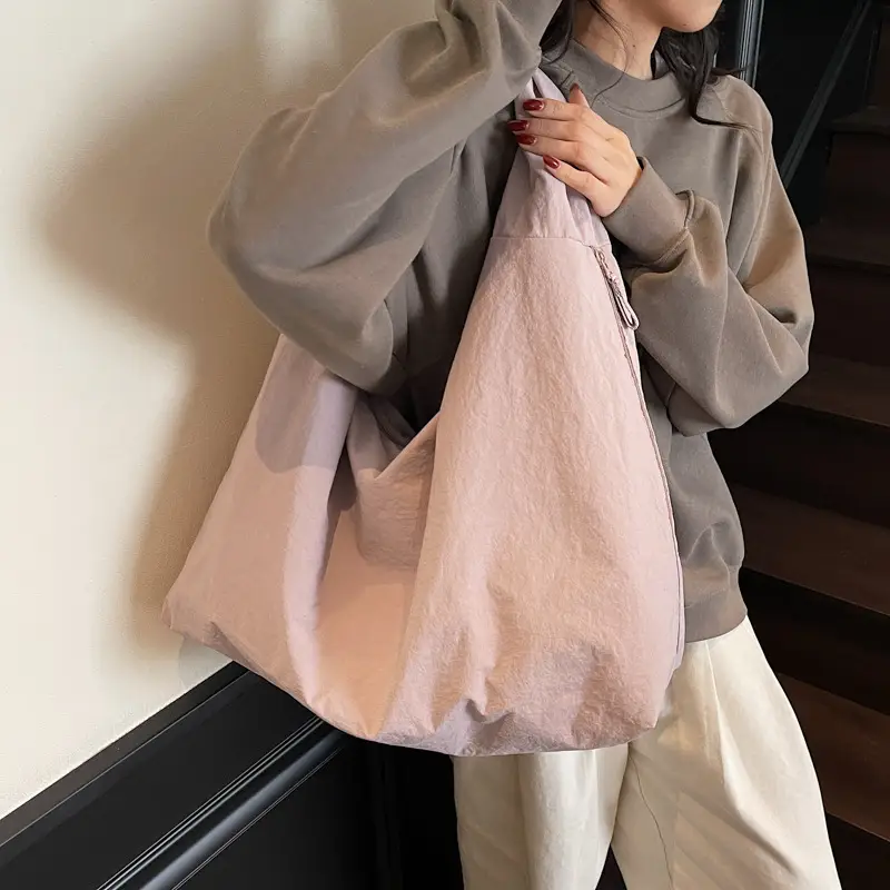 Large Capacity Tan Tote Bag for Women - Image 8