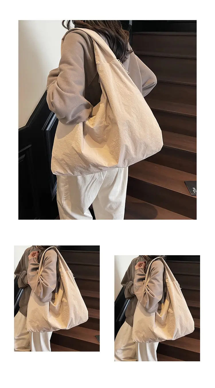 Large Capacity Tan Tote Bag for Women — feature 13