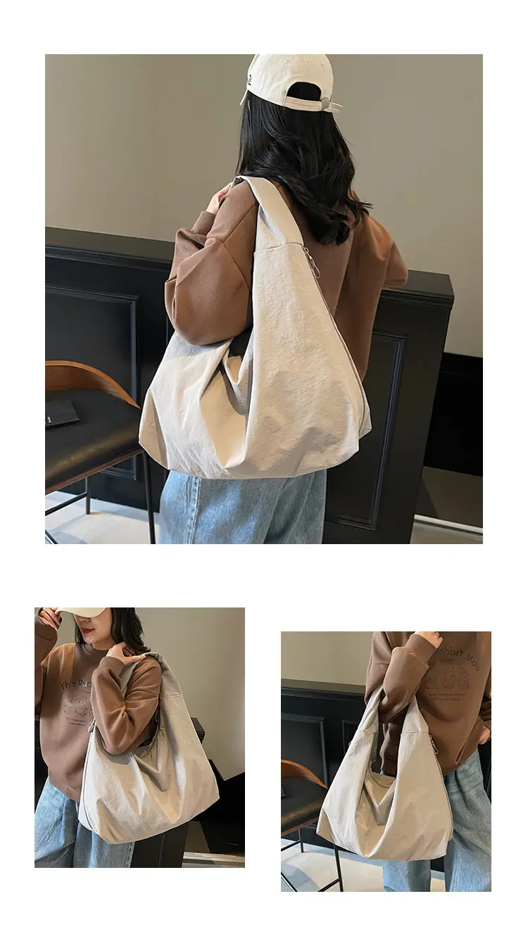 Large Capacity Tan Tote Bag for Women — feature 14