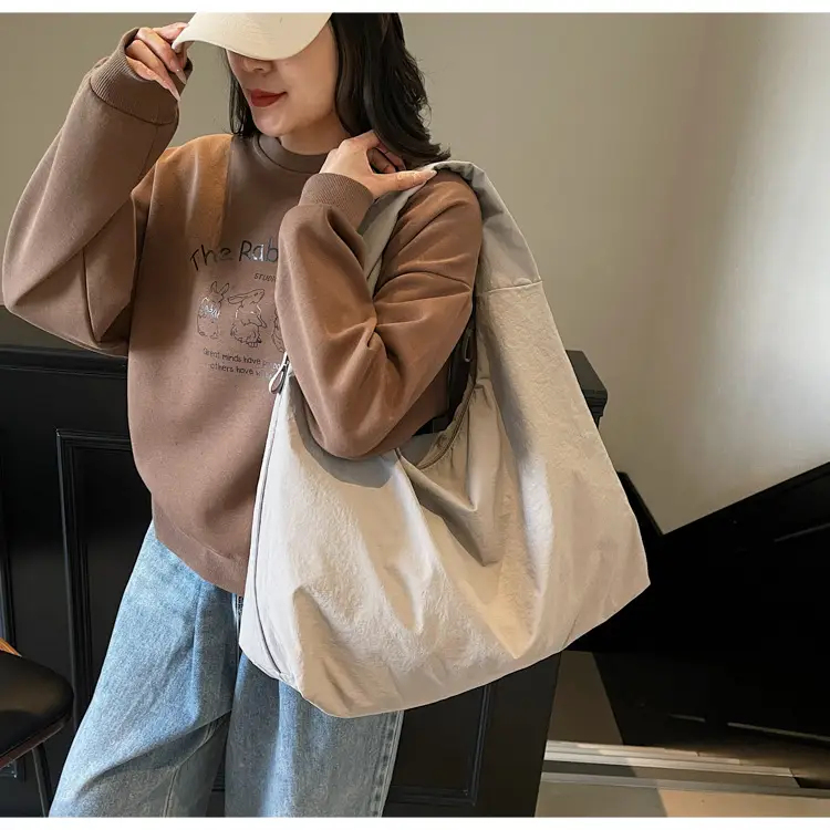 Large Capacity Tan Tote Bag for Women — feature 20
