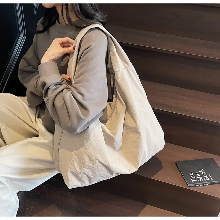 Large Capacity Tan Tote Bag for Women — feature 30