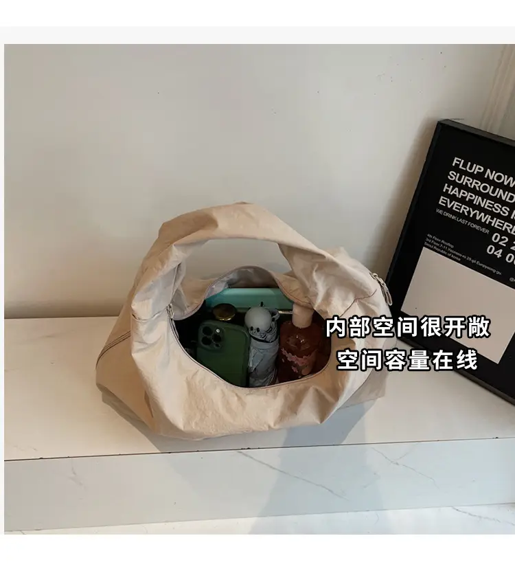 Large Capacity Tan Tote Bag for Women — feature 8