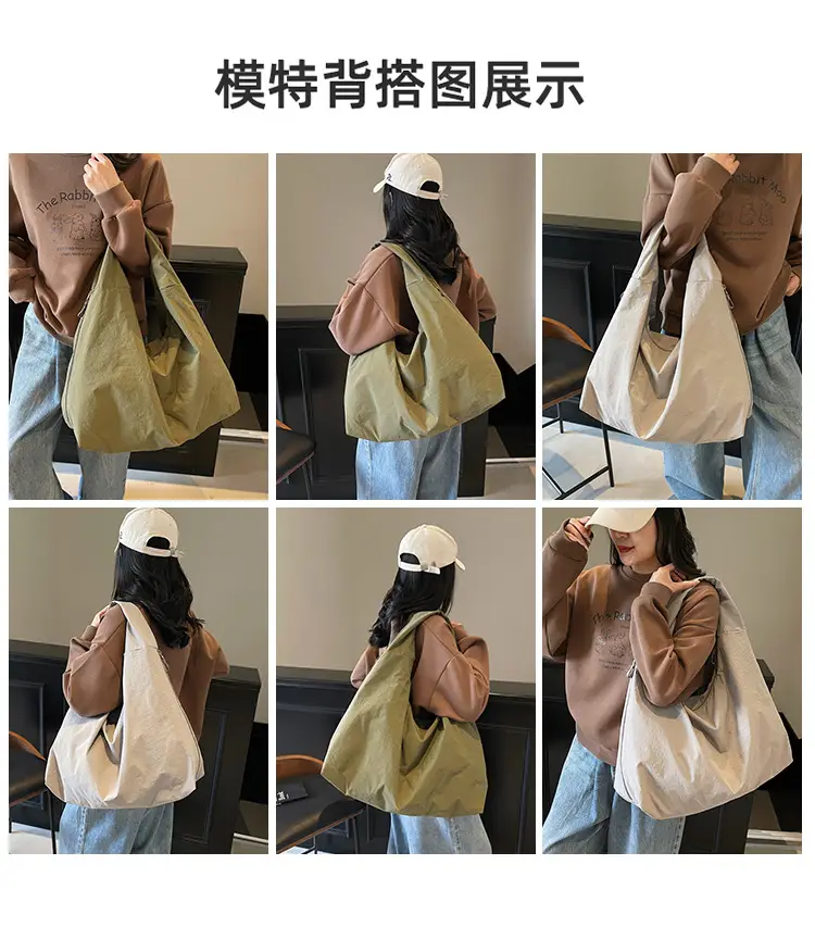 Large Capacity Tan Tote Bag for Women — feature 9